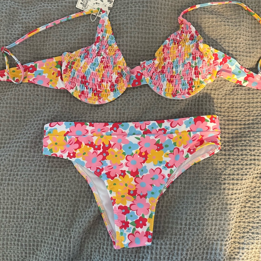 Floral Multicolor Bikini Set